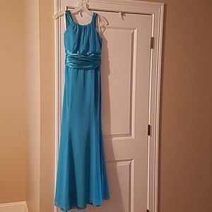 Teal David's Bridal Bridesmaid Dress, size 10